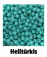 Holzperlen 6mm helltürkis